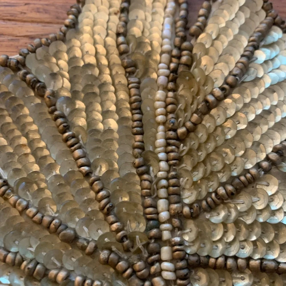Table Runner Beaded Sequin Designer Kim Seybert Large 59”x24” Decor